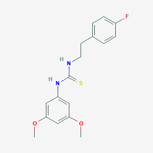 molecular formula C17H19FN2O2S B215798 1-(3,5-Dimethoxyphenyl)-3-[2-(4-fluorophenyl)ethyl]thiourea 