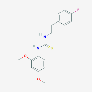 molecular formula C17H19FN2O2S B215800 1-(2,4-Dimethoxyphenyl)-3-[2-(4-fluorophenyl)ethyl]thiourea 