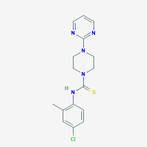 molecular formula C16H18ClN5S B215804 N-(4-chloro-2-methylphenyl)-4-(2-pyrimidinyl)-1-piperazinecarbothioamide 