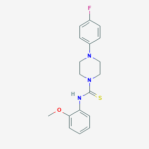 4-(4-fluorophenyl)-N-(2-methoxyphenyl)piperazine-1-carbothioamide