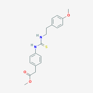 molecular formula C19H22N2O3S B215808 Methyl [4-({[2-(4-methoxyphenyl)ethyl]carbamothioyl}amino)phenyl]acetate 