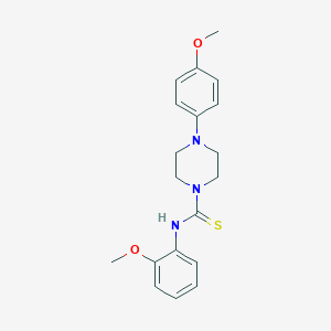 molecular formula C19H23N3O2S B215809 N-(2-methoxyphenyl)-4-(4-methoxyphenyl)piperazine-1-carbothioamide 