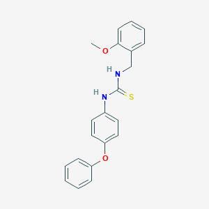 molecular formula C21H20N2O2S B215813 1-(2-Methoxybenzyl)-3-(4-phenoxyphenyl)thiourea 