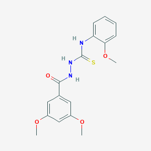 molecular formula C17H19N3O4S B215816 2-(3,5-dimethoxybenzoyl)-N-(2-methoxyphenyl)hydrazinecarbothioamide 