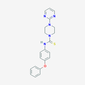 molecular formula C21H21N5OS B215830 N-(4-phenoxyphenyl)-4-(2-pyrimidinyl)-1-piperazinecarbothioamide 