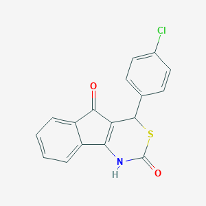 molecular formula C17H10ClNO2S B215848 4-(4-Chlorophenyl)-1,4-dihydroindeno[1,2-d][1,3]thiazine-2,5-dione 