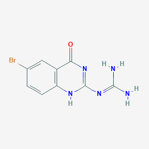 molecular formula C9H8BrN5O B215884 2-(6-bromo-4-oxo-1H-quinazolin-2-yl)guanidine 