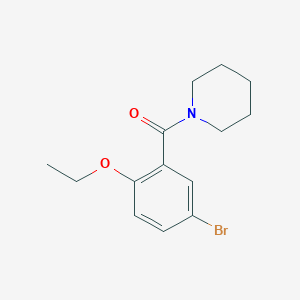 molecular formula C14H18BrNO2 B215886 (5-Bromo-2-ethoxyphenyl)(piperidin-1-yl)methanone 