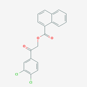 molecular formula C19H12Cl2O3 B215912 2-(3,4-Dichlorophenyl)-2-oxoethyl 1-naphthoate 