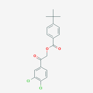 molecular formula C19H18Cl2O3 B215914 2-(3,4-Dichlorophenyl)-2-oxoethyl 4-tert-butylbenzoate 