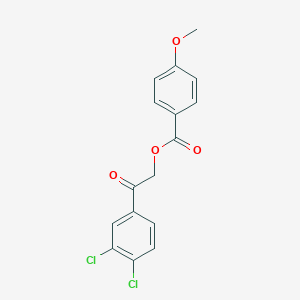 molecular formula C16H12Cl2O4 B215917 2-(3,4-Dichlorophenyl)-2-oxoethyl 4-methoxybenzoate 