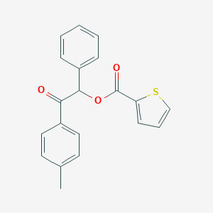 molecular formula C20H16O3S B215919 2-(4-Methylphenyl)-2-oxo-1-phenylethyl 2-thiophenecarboxylate 