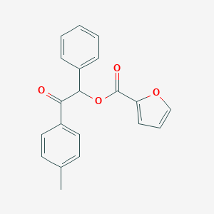 molecular formula C20H16O4 B215920 2-(4-Methylphenyl)-2-oxo-1-phenylethyl 2-furoate 