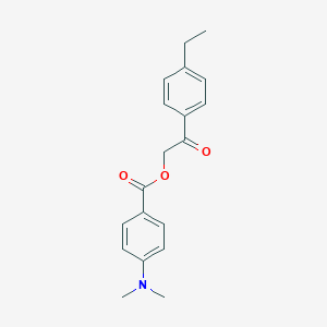 molecular formula C19H21NO3 B215925 2-(4-Ethylphenyl)-2-oxoethyl 4-(dimethylamino)benzoate 