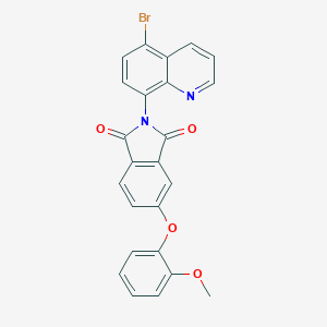 molecular formula C24H15BrN2O4 B215928 2-(5-bromo-8-quinolinyl)-5-(2-methoxyphenoxy)-1H-isoindole-1,3(2H)-dione 