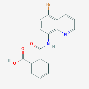 molecular formula C17H15BrN2O3 B215929 6-[(5-Bromoquinolin-8-yl)carbamoyl]cyclohex-3-ene-1-carboxylic acid 