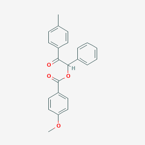 molecular formula C23H20O4 B215930 2-(4-Methylphenyl)-2-oxo-1-phenylethyl 4-methoxybenzoate 