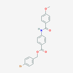 molecular formula C22H18BrNO4 B215935 4-Bromobenzyl 4-[(4-methoxybenzoyl)amino]benzoate 