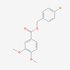 molecular formula C16H15BrO4 B215936 4-Bromobenzyl 3,4-dimethoxybenzoate 