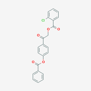 molecular formula C22H15ClO5 B215939 2-[4-(Benzoyloxy)phenyl]-2-oxoethyl 2-chlorobenzoate 