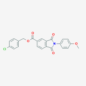 molecular formula C23H16ClNO5 B215942 4-Chlorobenzyl 2-(4-methoxyphenyl)-1,3-dioxo-5-isoindolinecarboxylate 
