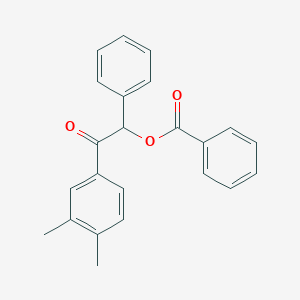 2-(3,4-Dimethylphenyl)-2-oxo-1-phenylethyl benzoate