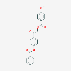 molecular formula C23H18O6 B215944 2-[4-(Benzoyloxy)phenyl]-2-oxoethyl 4-methoxybenzoate 