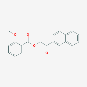 molecular formula C20H16O4 B215951 2-(2-Naphthyl)-2-oxoethyl 2-methoxybenzoate 