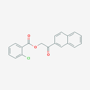 molecular formula C19H13ClO3 B215952 2-(2-Naphthyl)-2-oxoethyl 2-chlorobenzoate 