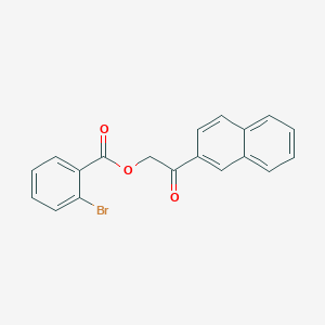 molecular formula C19H13BrO3 B215953 2-(2-Naphthyl)-2-oxoethyl 2-bromobenzoate 