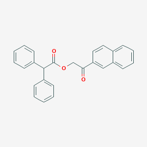 molecular formula C26H20O3 B215954 2-(2-Naphthyl)-2-oxoethyl diphenylacetate 