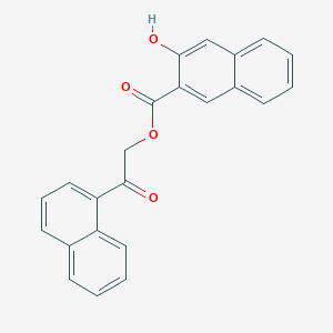 molecular formula C23H16O4 B215955 2-(1-Naphthyl)-2-oxoethyl 3-hydroxy-2-naphthoate 