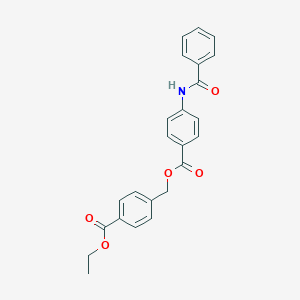 molecular formula C24H21NO5 B215963 4-(Ethoxycarbonyl)benzyl 4-(benzoylamino)benzoate 