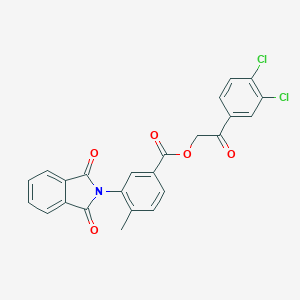 molecular formula C24H15Cl2NO5 B215964 2-(3,4-dichlorophenyl)-2-oxoethyl 3-(1,3-dioxo-1,3-dihydro-2H-isoindol-2-yl)-4-methylbenzoate 