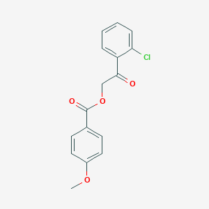 molecular formula C16H13ClO4 B215965 2-(2-Chlorophenyl)-2-oxoethyl 4-methoxybenzoate 