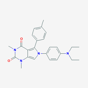molecular formula C25H28N4O2 B215971 6-[4-(diethylamino)phenyl]-1,3-dimethyl-5-(4-methylphenyl)-1H-pyrrolo[3,4-d]pyrimidine-2,4(3H,6H)-dione 