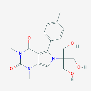 molecular formula C19H23N3O5 B215973 6-[2-hydroxy-1,1-bis(hydroxymethyl)ethyl]-1,3-dimethyl-5-(4-methylphenyl)-1H-pyrrolo[3,4-d]pyrimidine-2,4(3H,6H)-dione 