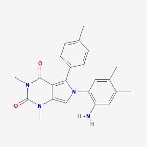 molecular formula C23H24N4O2 B215974 6-(2-amino-4,5-dimethylphenyl)-1,3-dimethyl-5-(4-methylphenyl)-1H-pyrrolo[3,4-d]pyrimidine-2,4(3H,6H)-dione 