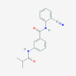 molecular formula C18H17N3O2 B216039 N-(2-cyanophenyl)-3-(isobutyrylamino)benzamide 