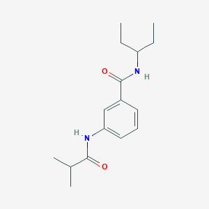 molecular formula C16H24N2O2 B216040 N-(1-ethylpropyl)-3-(isobutyrylamino)benzamide 