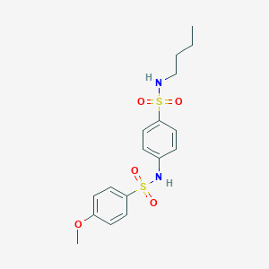 molecular formula C17H22N2O5S2 B216046 N-[4-(butylsulfamoyl)phenyl]-4-methoxybenzenesulfonamide 
