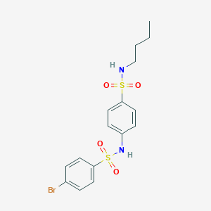 molecular formula C16H19BrN2O4S2 B216051 4-bromo-N-[4-(butylsulfamoyl)phenyl]benzenesulfonamide 