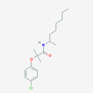 2-(4-chlorophenoxy)-2-methyl-N-(1-methylheptyl)propanamide