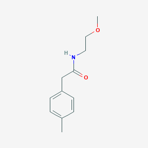 molecular formula C12H17NO2 B216060 N-(2-methoxyethyl)-2-(4-methylphenyl)acetamide 