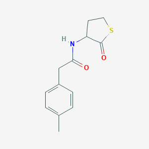 molecular formula C13H15NO2S B216061 2-(4-methylphenyl)-N-(2-oxotetrahydro-3-thienyl)acetamide 