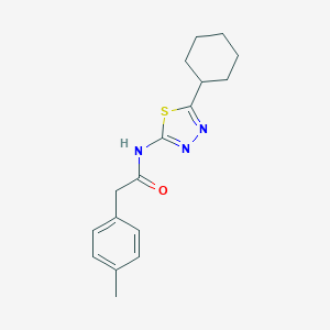 N-(5-cyclohexyl-1,3,4-thiadiazol-2-yl)-2-(4-methylphenyl)acetamide