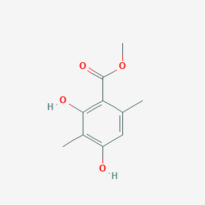 molecular formula C10H12O4 B021609 Methyl 2,4-dihydroxy-3,6-dimethylbenzoate CAS No. 4707-47-5