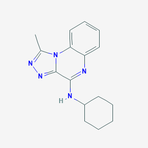 molecular formula C16H19N5 B216104 N-cyclohexyl-1-methyl[1,2,4]triazolo[4,3-a]quinoxalin-4-amine 