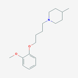 molecular formula C17H27NO2 B216107 1-[4-(2-Methoxyphenoxy)butyl]-4-methylpiperidine 