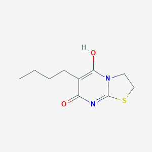 molecular formula C10H14N2O2S B216117 6-butyl-5-hydroxy-2,3-dihydro-[1,3]thiazolo[3,2-a]pyrimidin-7-one 